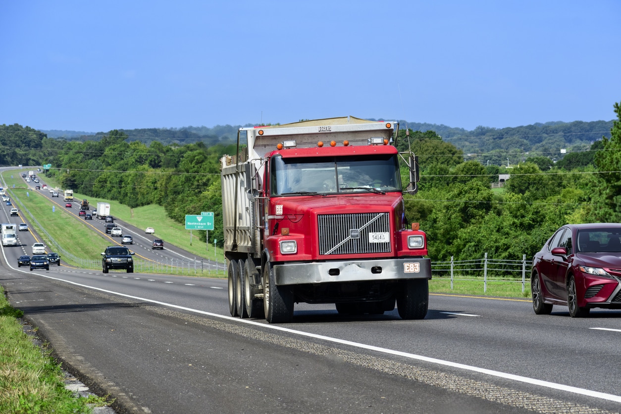 indiana tuley truck accident lawyer highway scene image in blues